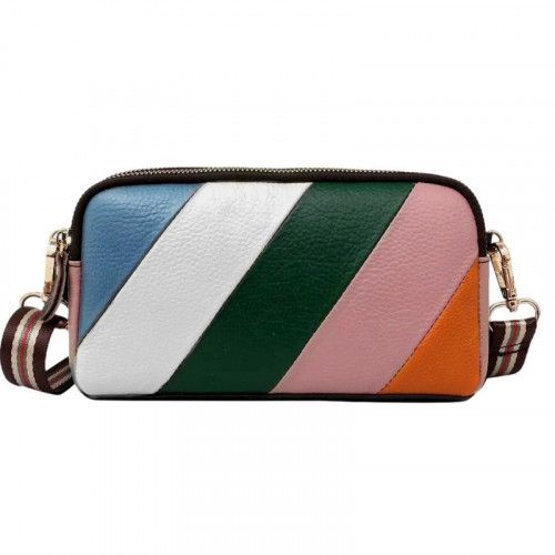 Women's leather bag 12555 COLOR WHITE