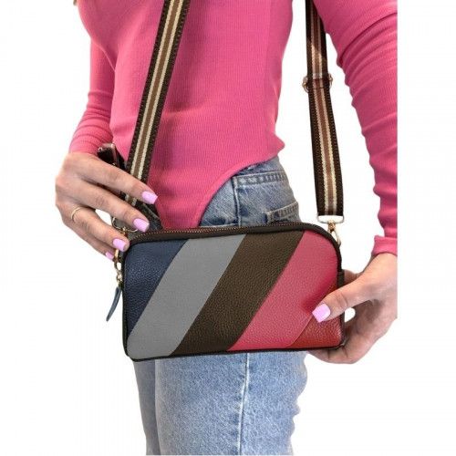 Women's leather bag 12555 COLOR GRAY