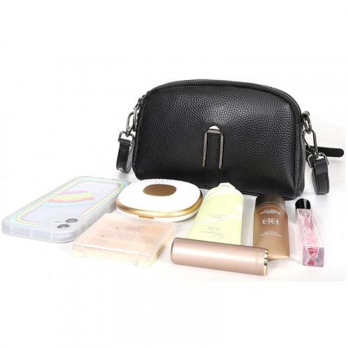 Women's leather bag 20409 BLUE