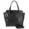 Women's leather bag 8108 BLACK
