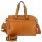 Women's leather bag 8708 CARAMEL