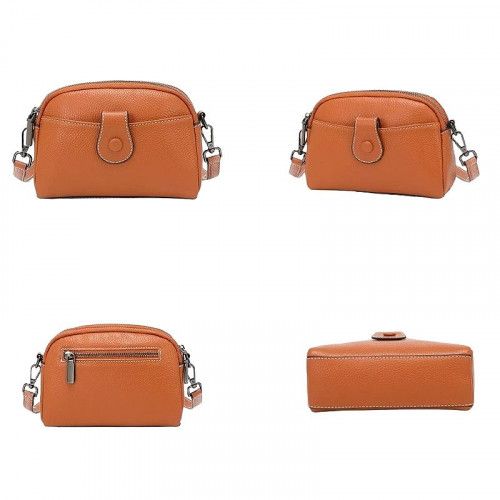 Women's leather bag 88328 BLACK
