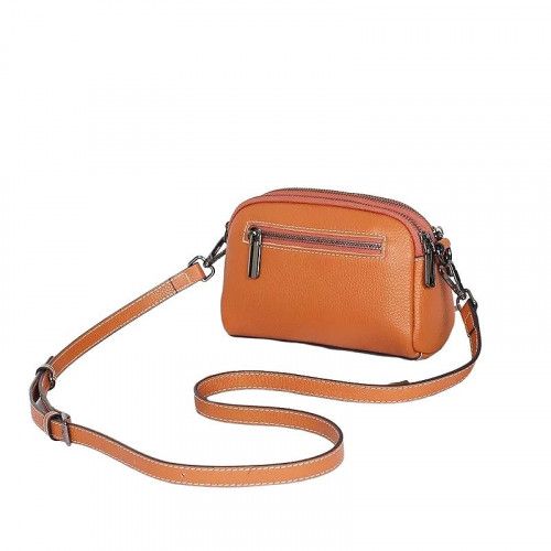 Women's leather bag 88328 BLACK