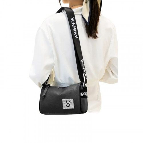 Women's leather bag 908 BLACK