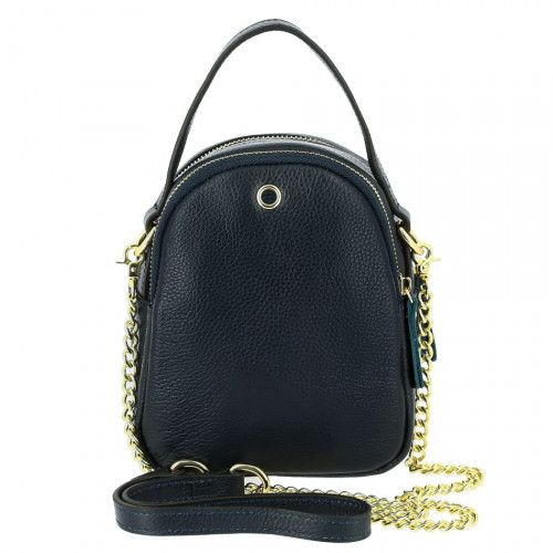 Women's leather bag 9664 BLUE