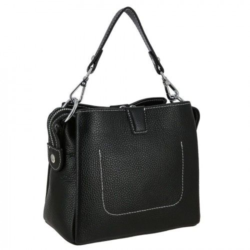 Women's leather bag 9918 BLACK