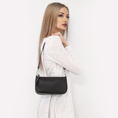 Women's leather bag GZ-8310 BLACK